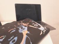 CS2450/2026 APPLE MACBOOK AIR GRIGIO CON COVER MORBIDA ANDI WARHOL